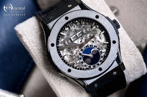 hublot classic fusion aerofusion moonphase|Hublot moonphase titanium review.